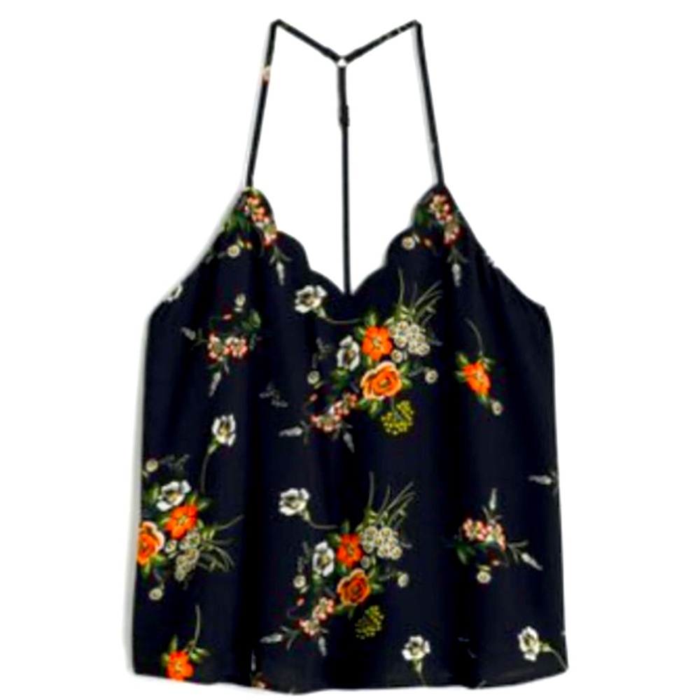 NWT Nine Britton - Jacki Scallop Detail Blouse